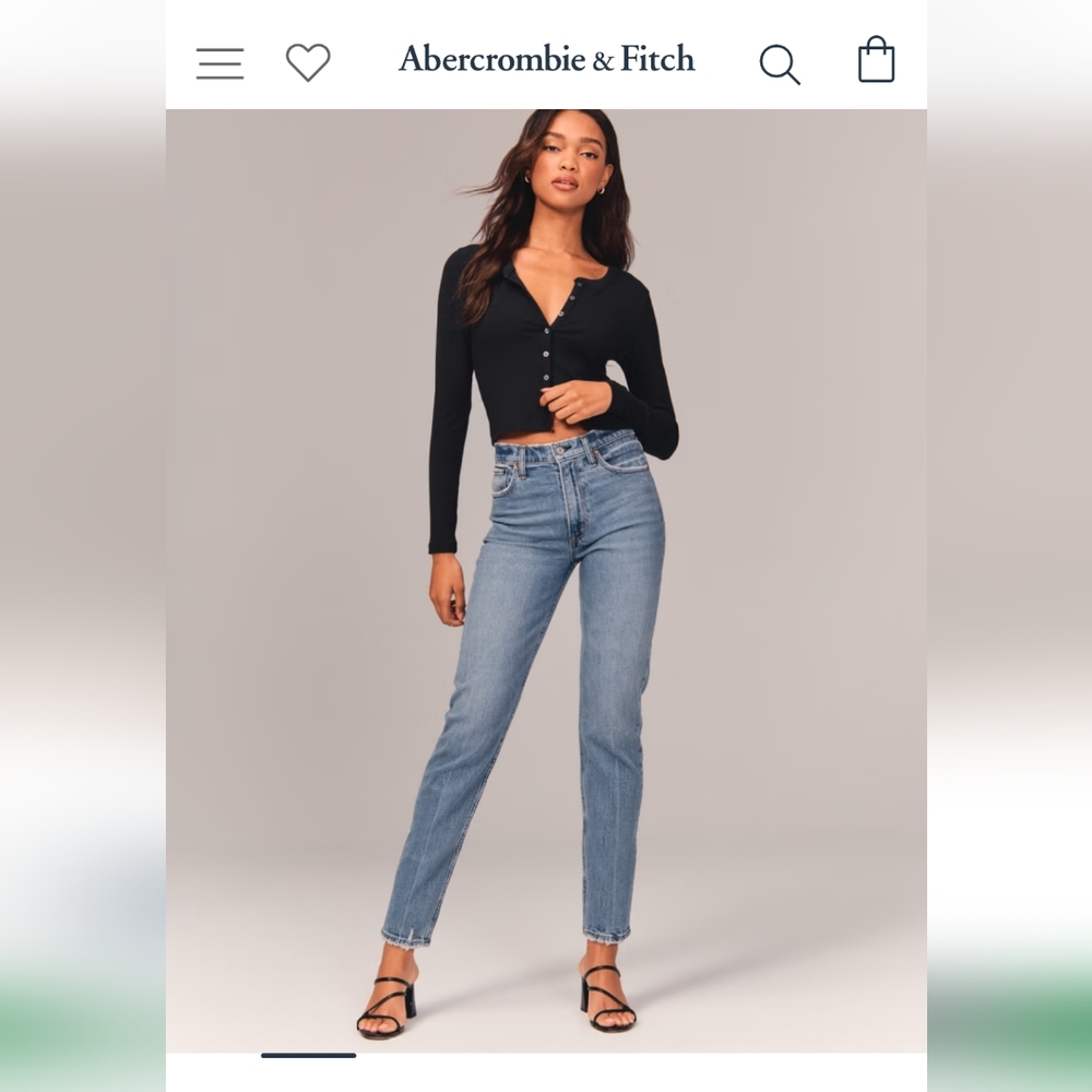 Abercrombie& Fitch the mom high-rise jeans